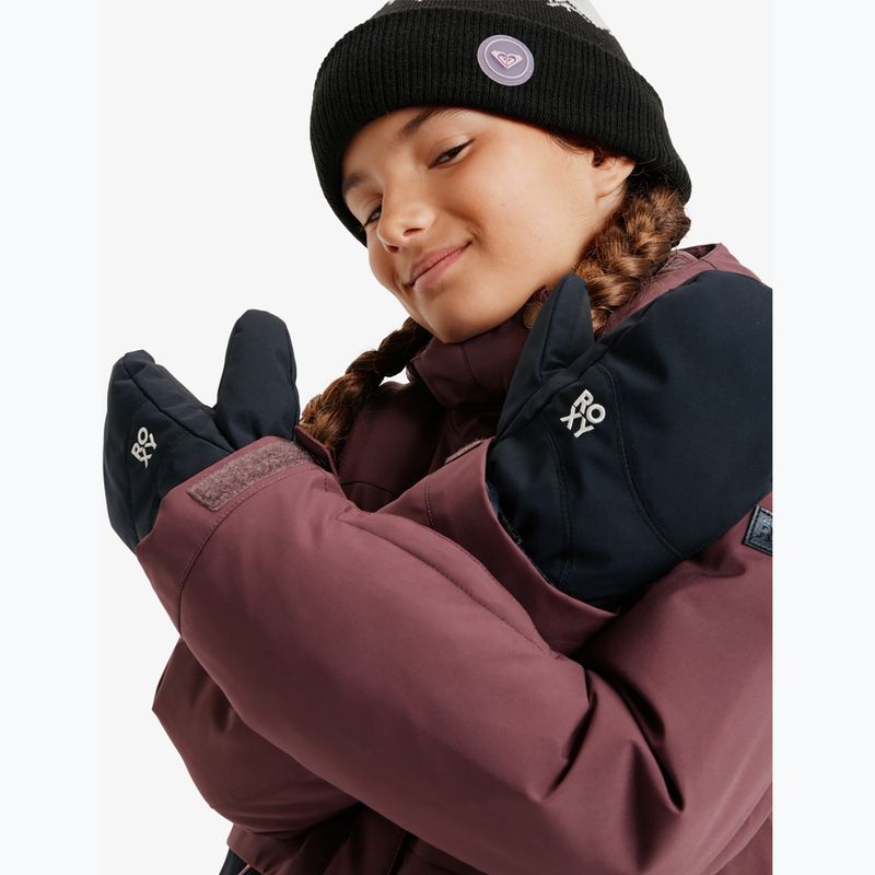 Guanti da snowboard per bambini Roxy Jetty Solid Mitt true black 8