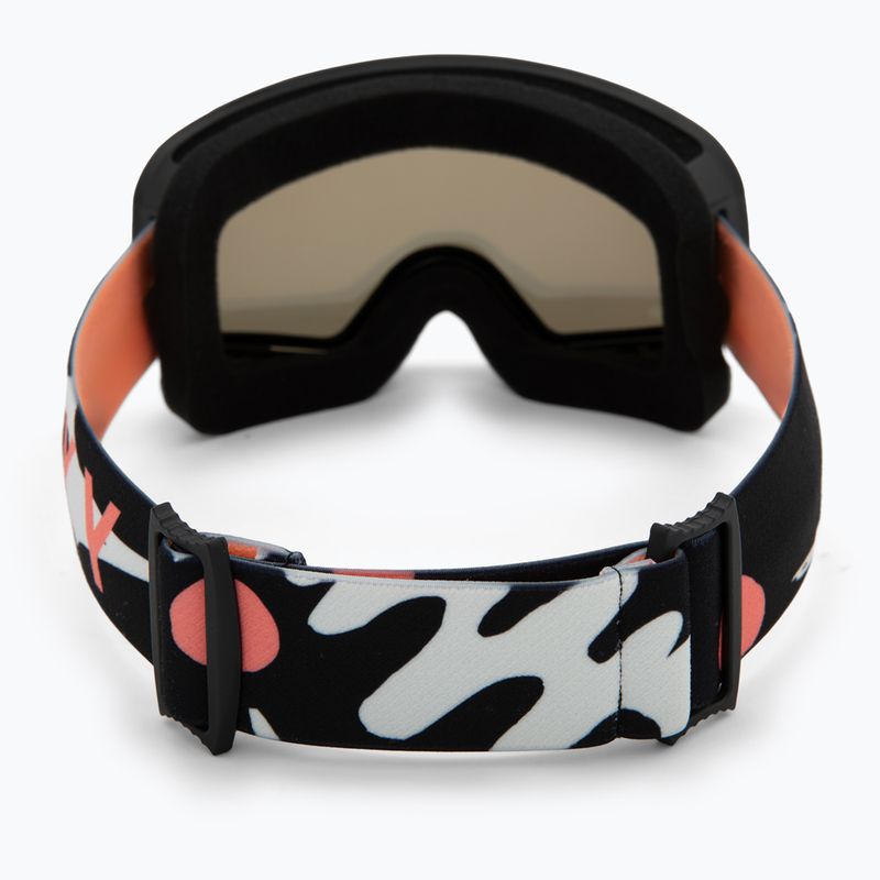 Maschera da snowboard per bambini ROXY Missy big flowers/clux ml orange 3