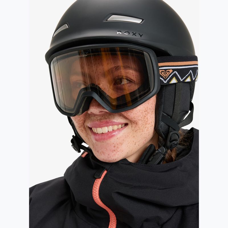 Maschera da snowboard donna ROXY Izzy black/clux ml silver 5