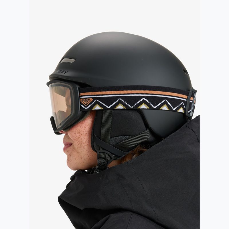 Maschera da snowboard donna ROXY Izzy black/clux ml silver 6