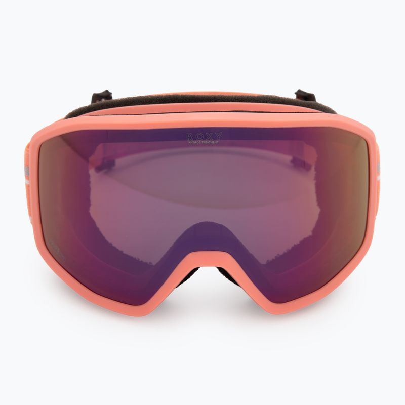 Maschera da snowboard da donna ROXY Izzy coral chic/clux ml l purple 2