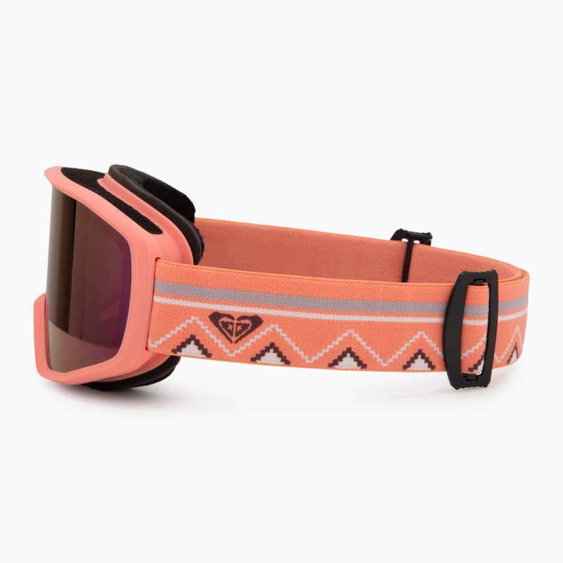 Maschera da snowboard da donna ROXY Izzy coral chic/clux ml l purple 4