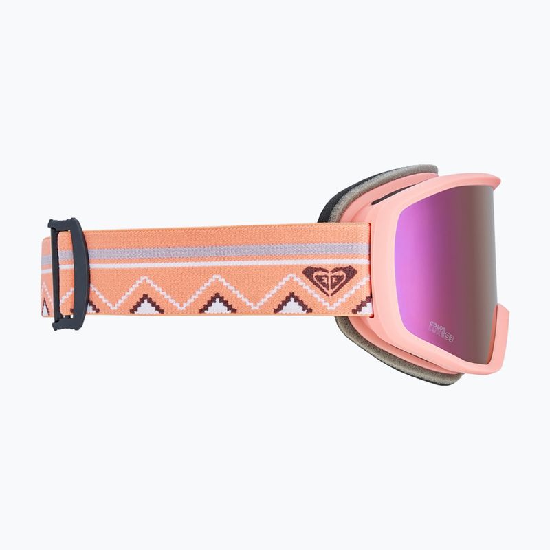 Maschera da snowboard da donna ROXY Izzy coral chic/clux ml l purple 3