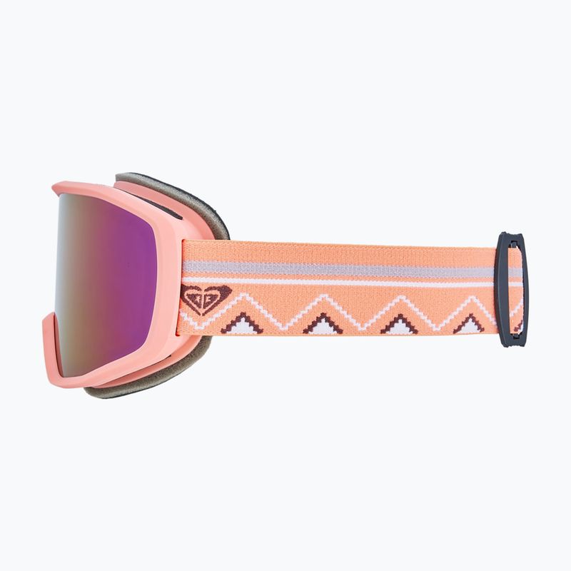 Maschera da snowboard da donna ROXY Izzy coral chic/clux ml l purple 4