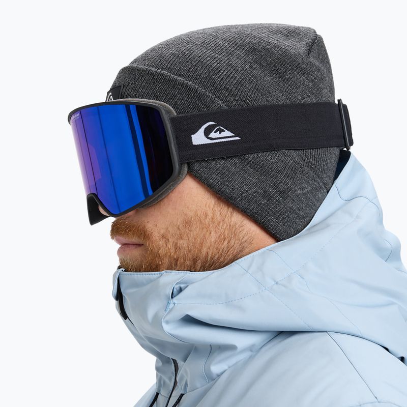 Maschera da snowboard Quiksilver Storm black/black clux ml blue 7