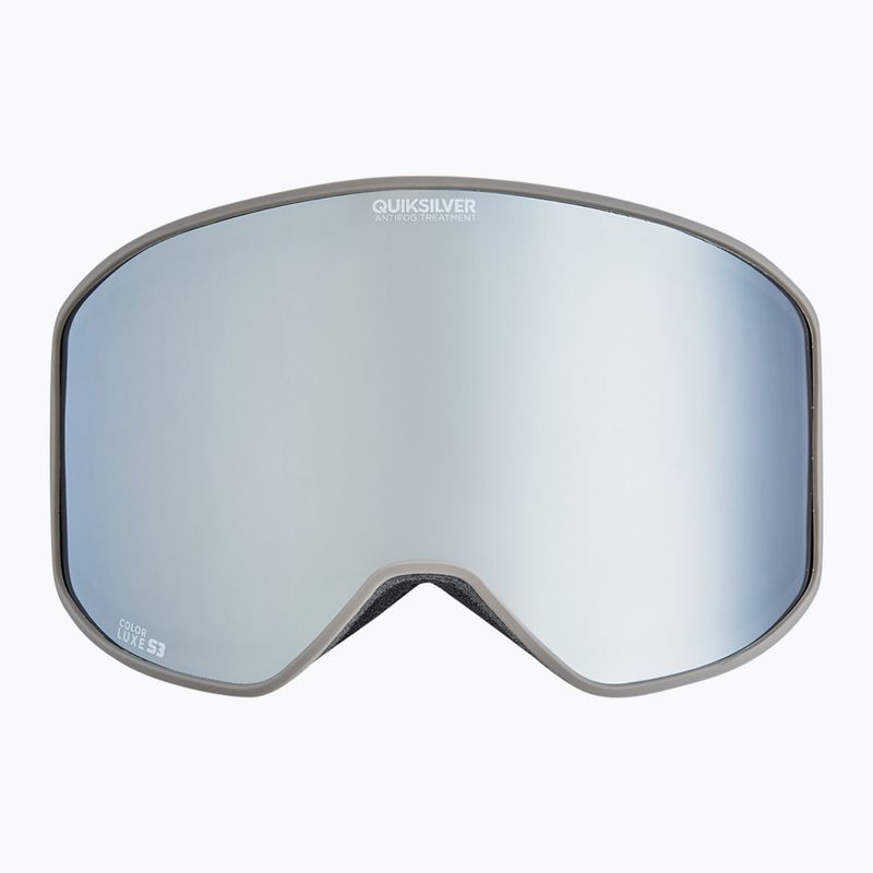 Maschera da snowboard Quiksilver Storm fallen rock/clux ml silver 2