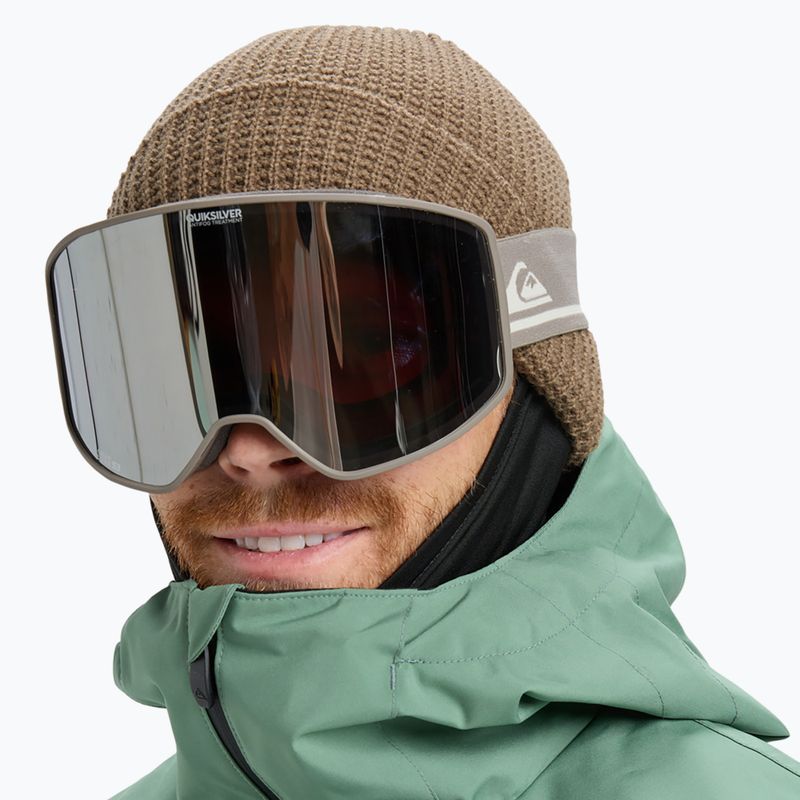Maschera da snowboard Quiksilver Storm fallen rock/clux ml silver 6