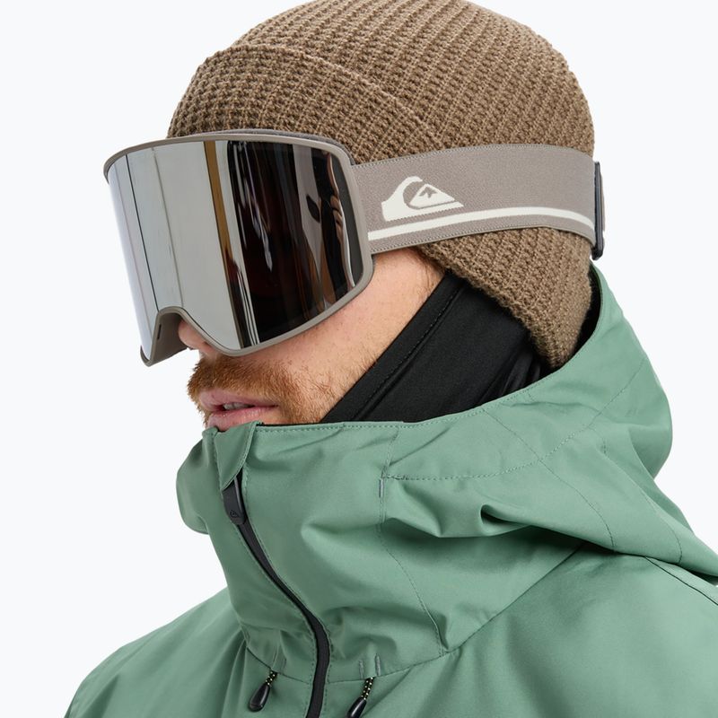 Maschera da snowboard Quiksilver Storm fallen rock/clux ml silver 7