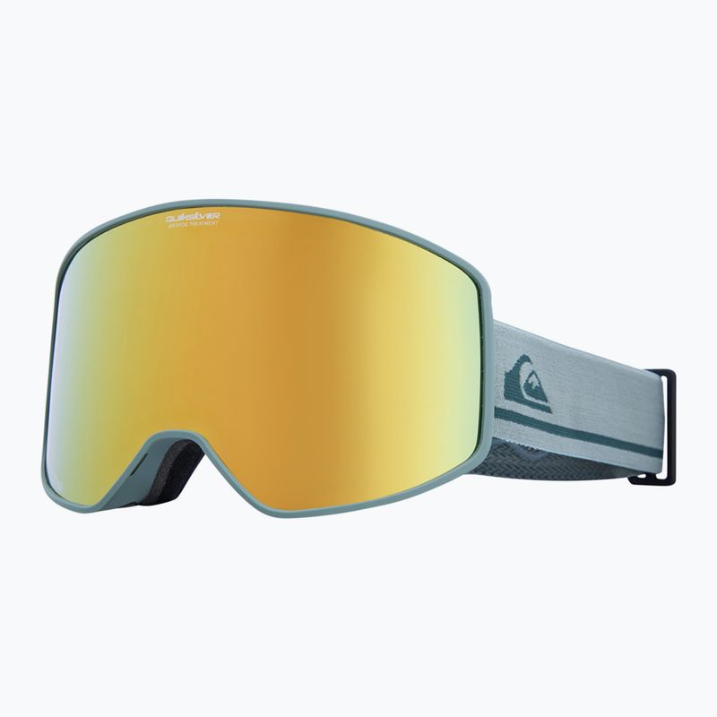 Maschera da snowboard Quiksilver Storm dark ivy/clux ml gold