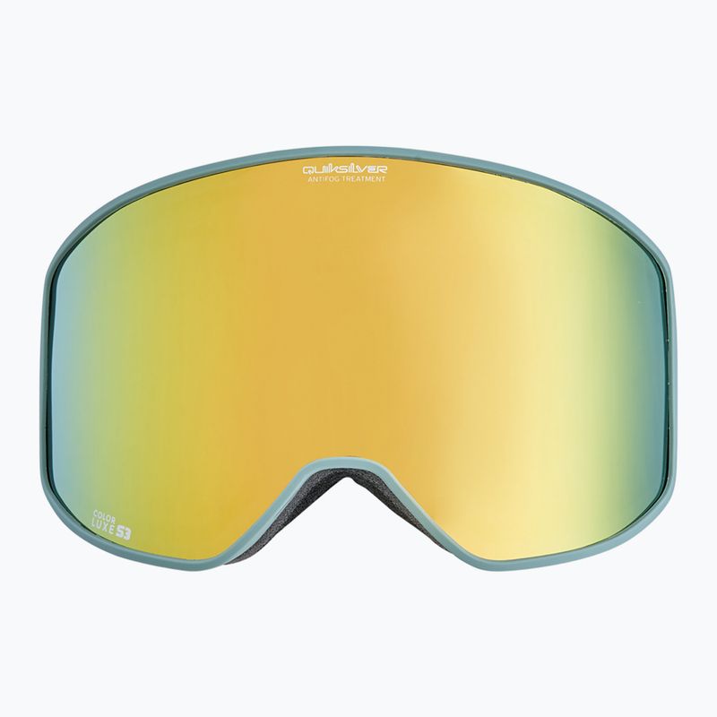 Maschera da snowboard Quiksilver Storm dark ivy/clux ml gold 2