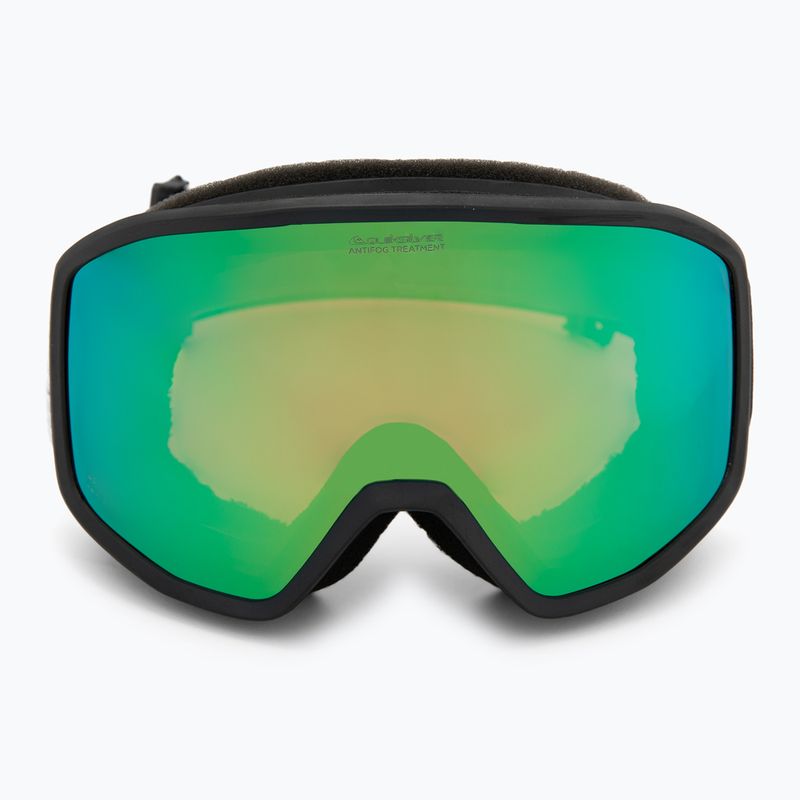 Maschera da snowboard uomo Quiksilver Harper black/Clux ML green 2