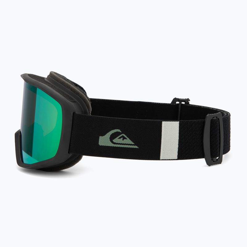 Maschera da snowboard uomo Quiksilver Harper black/Clux ML green 4