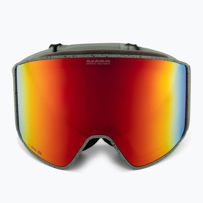 Maschera da snowboard uomo Quiksilver Storm MG dark ivy/clux ml red 3