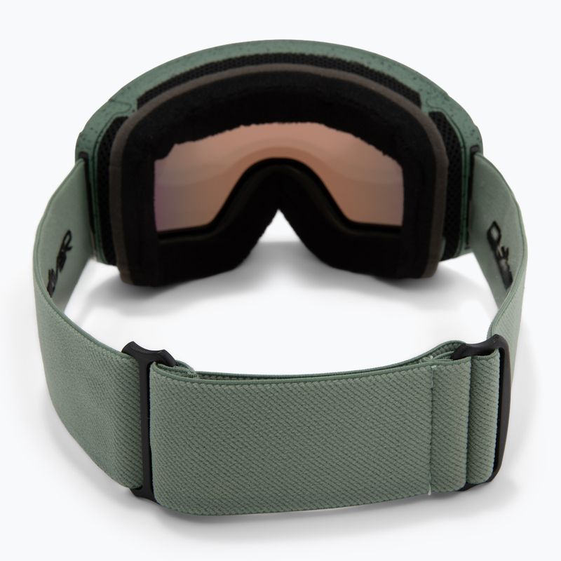 Maschera da snowboard uomo Quiksilver Storm MG dark ivy/clux ml red 6