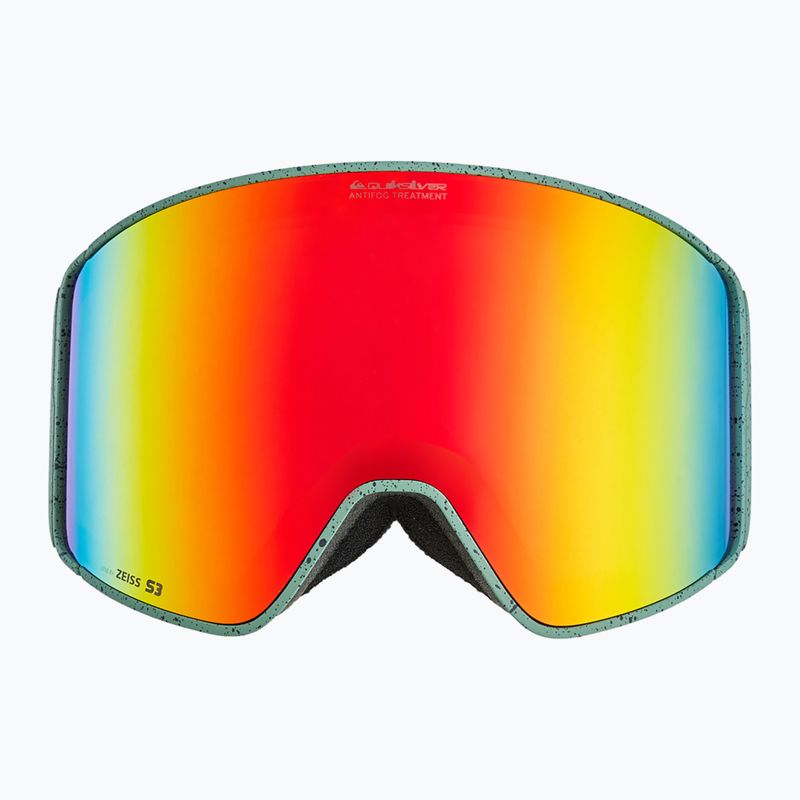 Maschera da snowboard uomo Quiksilver Storm MG dark ivy/clux ml red 2