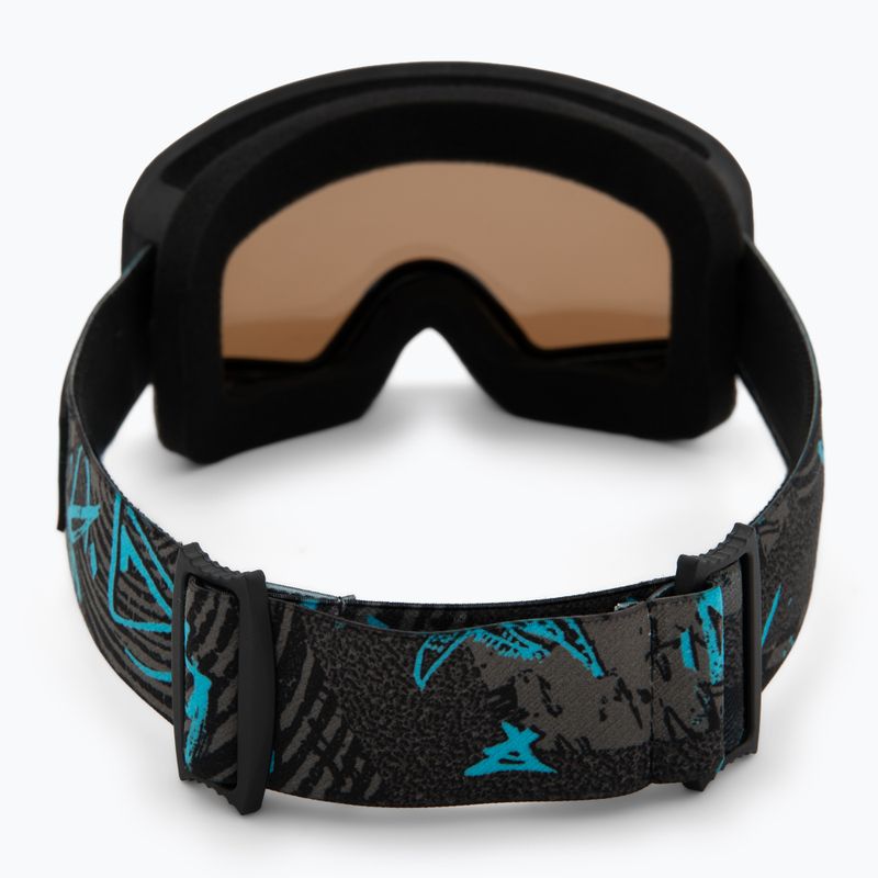 Maschera da snowboard junior Quiksilver Shredder rave mix/clux ml blue 3