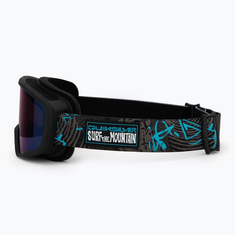 Maschera da snowboard junior Quiksilver Shredder rave mix/clux ml blue 4