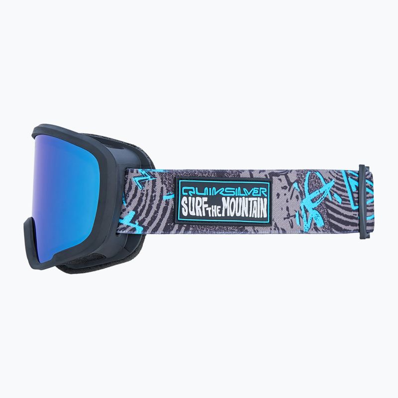 Maschera da snowboard junior Quiksilver Shredder rave mix/clux ml blue 8