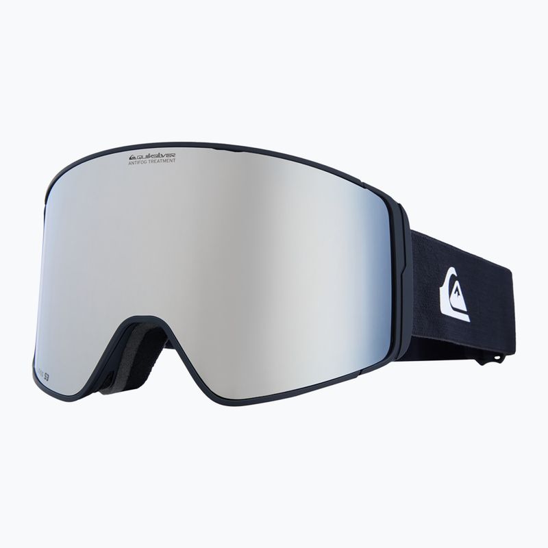 Occhiali da snowboard uomo Quiksilver Storm MG black/ black clux ml silver