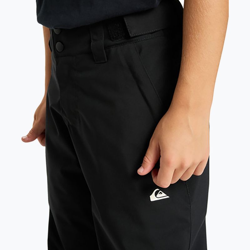 Pantaloni da snowboard per bambini Quiksilver Estate true black 5