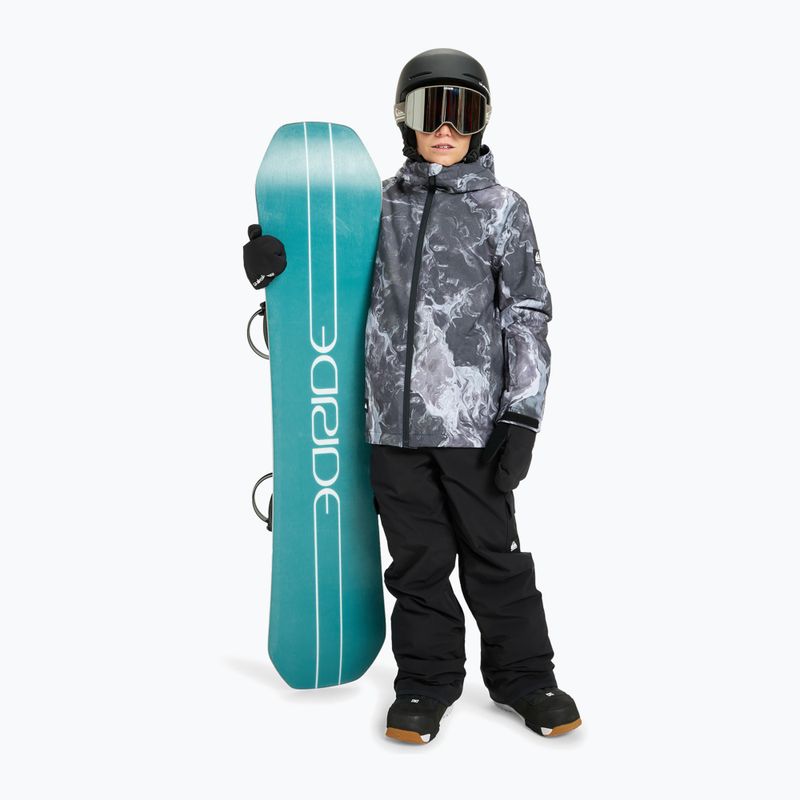 Giacca da snowboard bambino Quiksilver Mission Printed thermostamp grayscale 2