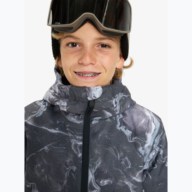 Giacca da snowboard bambino Quiksilver Mission Printed thermostamp grayscale 5