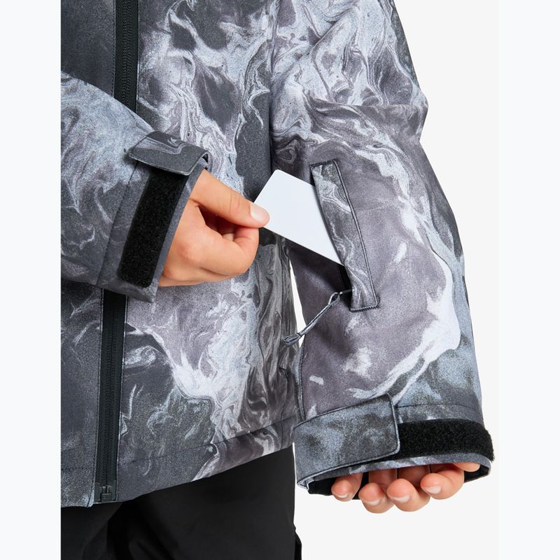 Giacca da snowboard bambino Quiksilver Mission Printed thermostamp grayscale 7