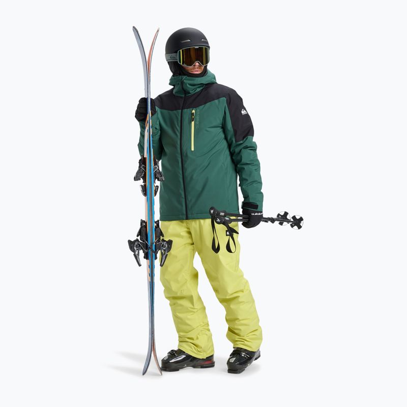 Giacca da snowboard uomo Quiksilver Titano trekking green 2