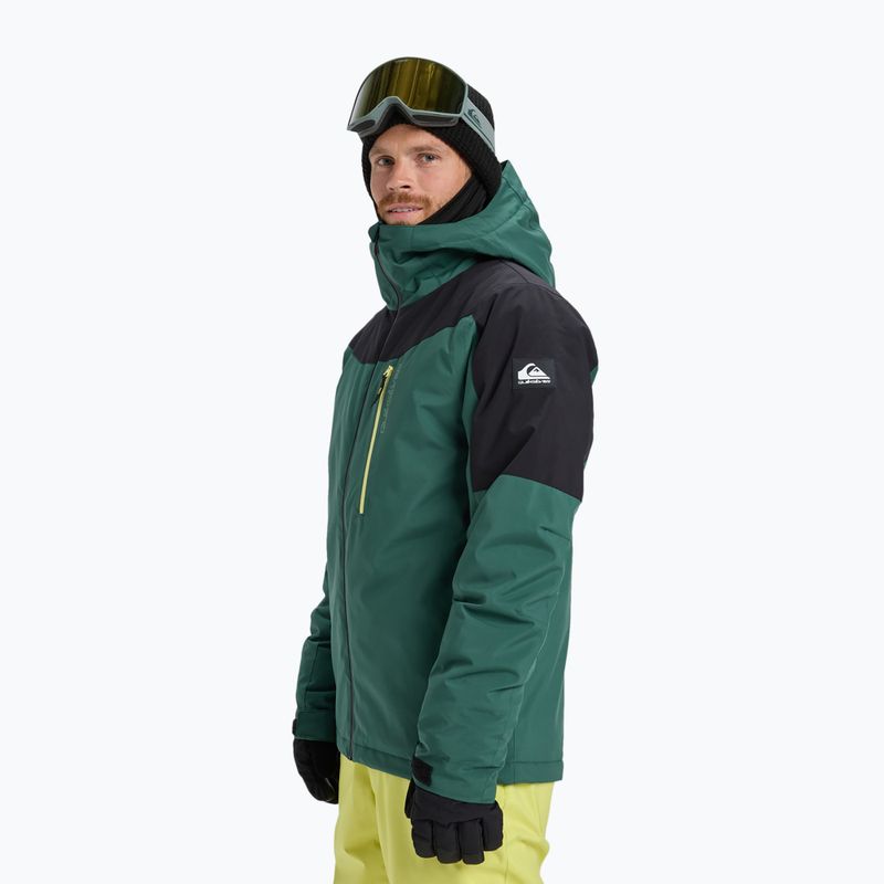 Giacca da snowboard uomo Quiksilver Titano trekking green 4