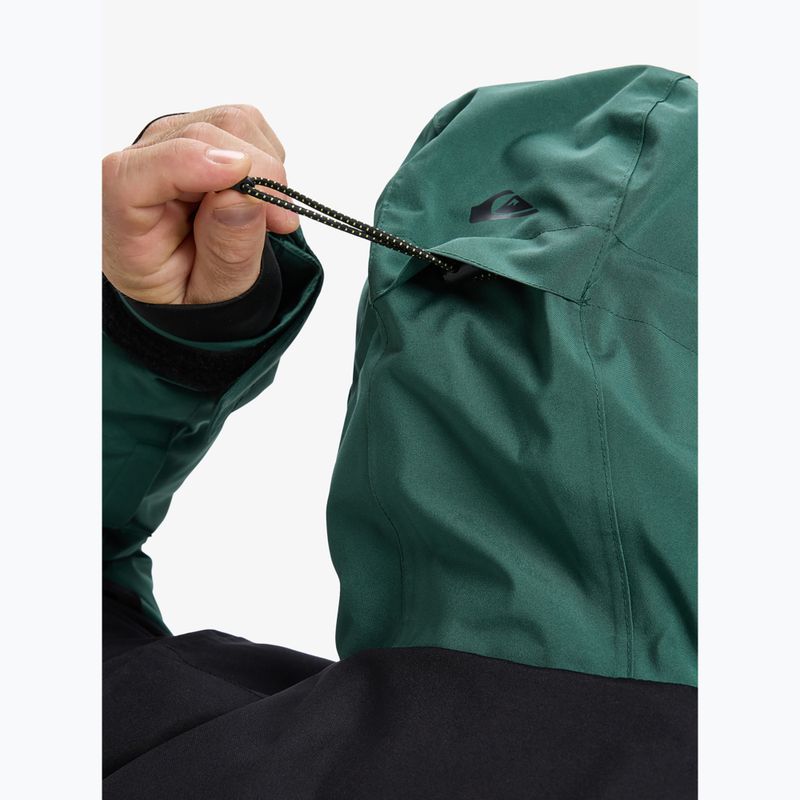 Giacca da snowboard uomo Quiksilver Titano trekking green 6