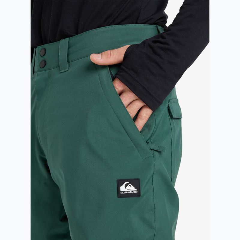 Pantaloni da snowboard per bambini Quiksilver Estate trekking green 4