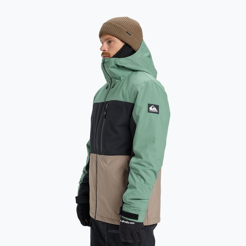 Giacca da snowboard uomo Quiksilver Sycamore Block 20K dark ivy 4