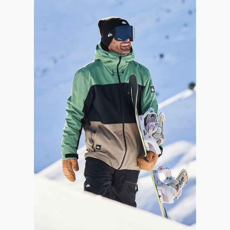 Giacca da snowboard uomo Quiksilver Sycamore Block 20K dark ivy 14