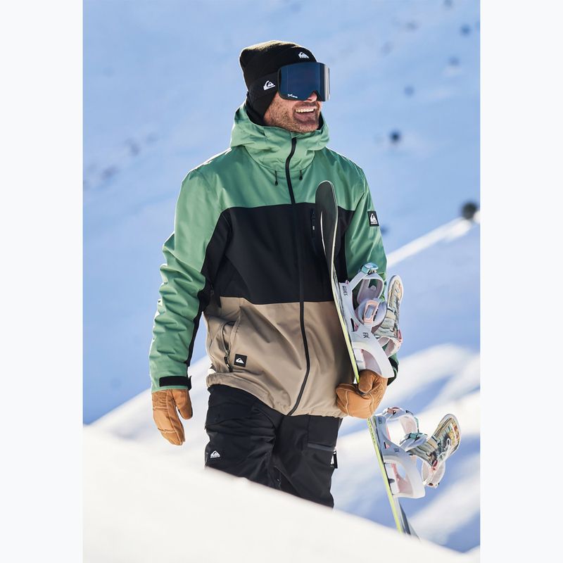 Giacca da snowboard uomo Quiksilver Sycamore Block 20K dark ivy 15