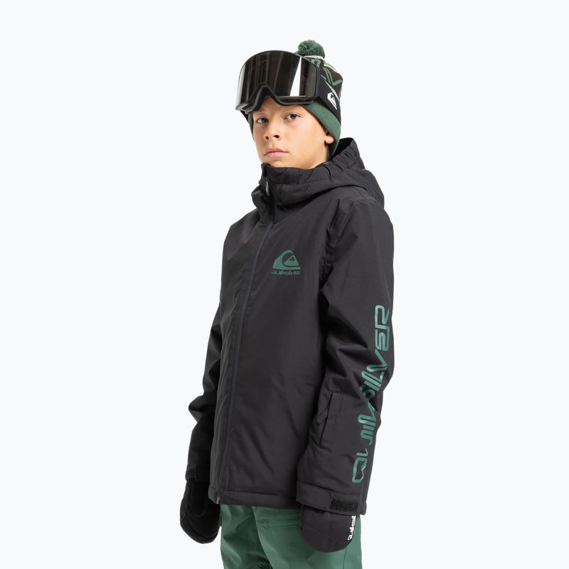 Giacca da snowboard per bambini Quiksilver Mission True Black 4