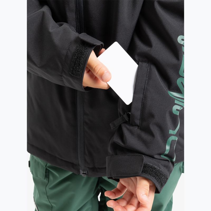 Giacca da snowboard per bambini Quiksilver Mission True Black 5