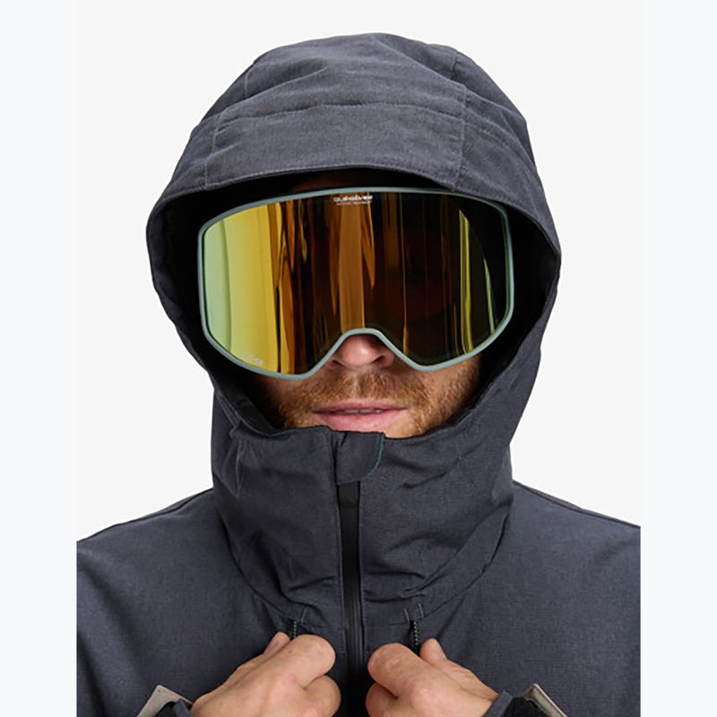 Giacca da snowboard da uomo Quiksilver Dawson trekking green 7