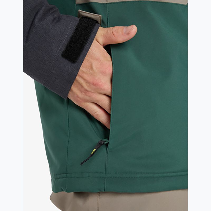 Giacca da snowboard da uomo Quiksilver Dawson trekking green 9