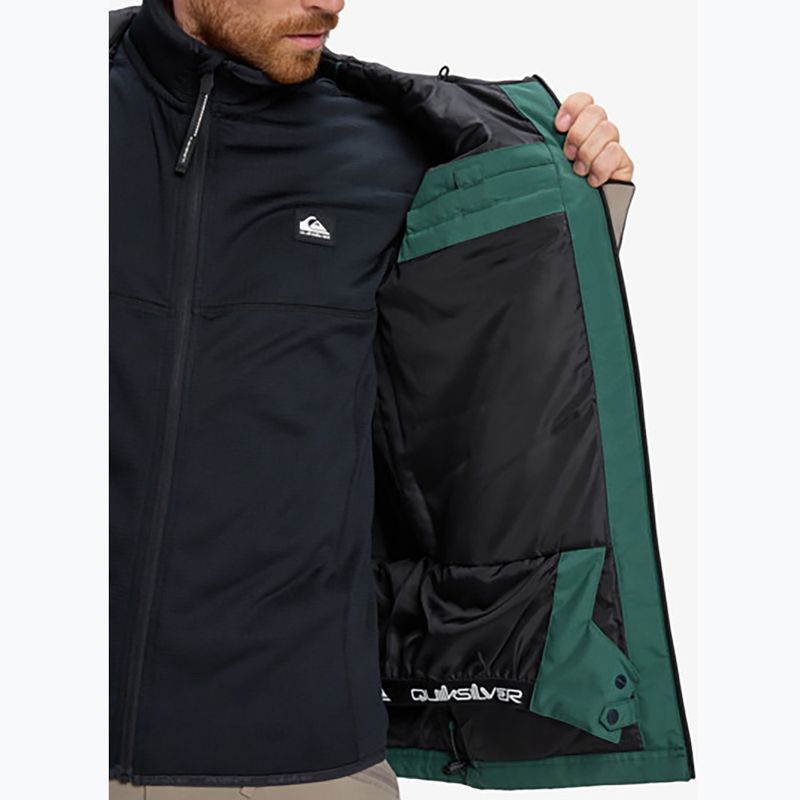 Giacca da snowboard da uomo Quiksilver Dawson trekking green 13