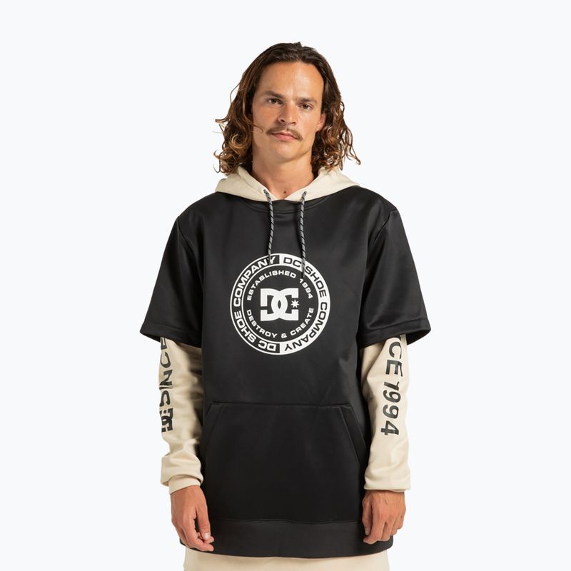 Felpa da snowboard uomo DC Dryden black
