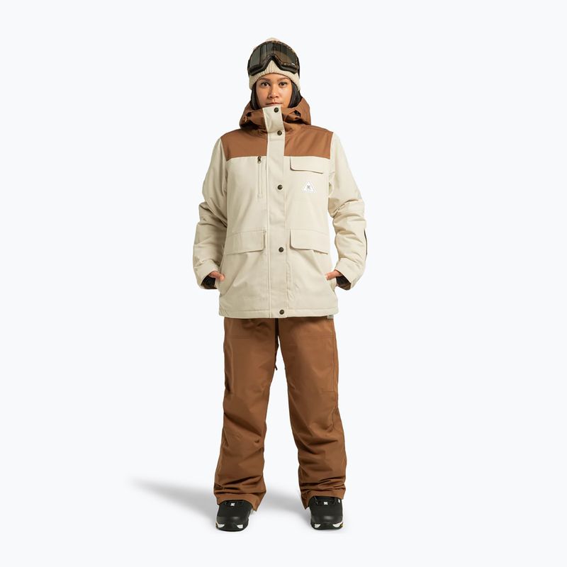 Giacca da snowboard donna DC Liberate oatmeal 2
