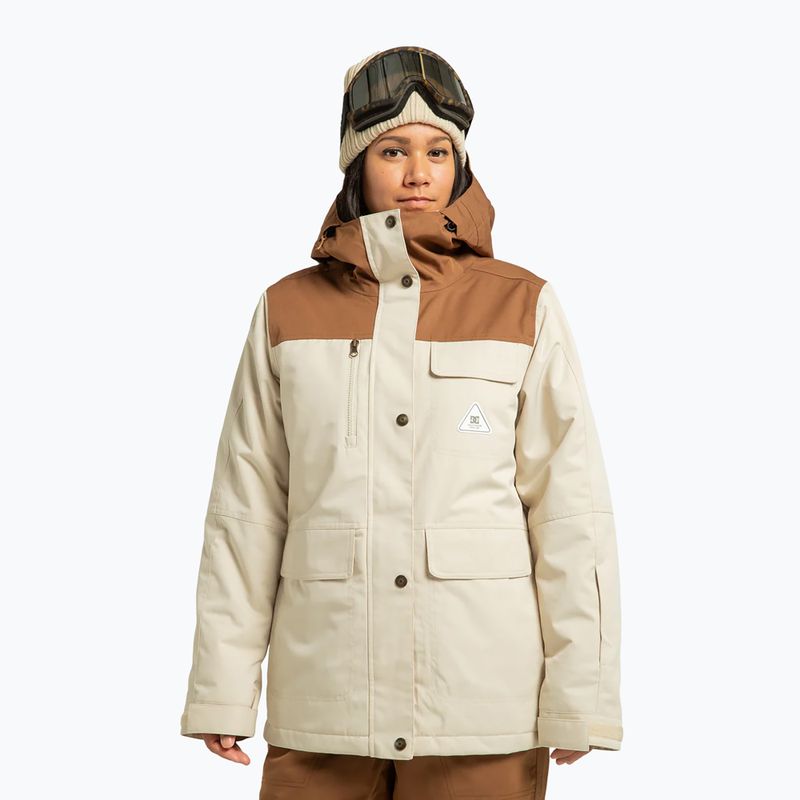 Giacca da snowboard donna DC Liberate oatmeal 4