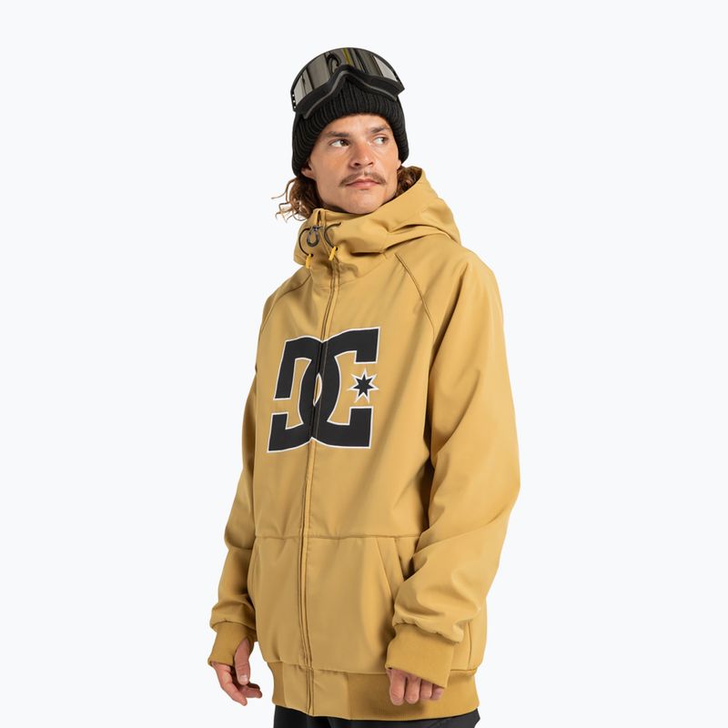 Giacca da snowboard uomo DC Spectrum Softshell mustard gold 4