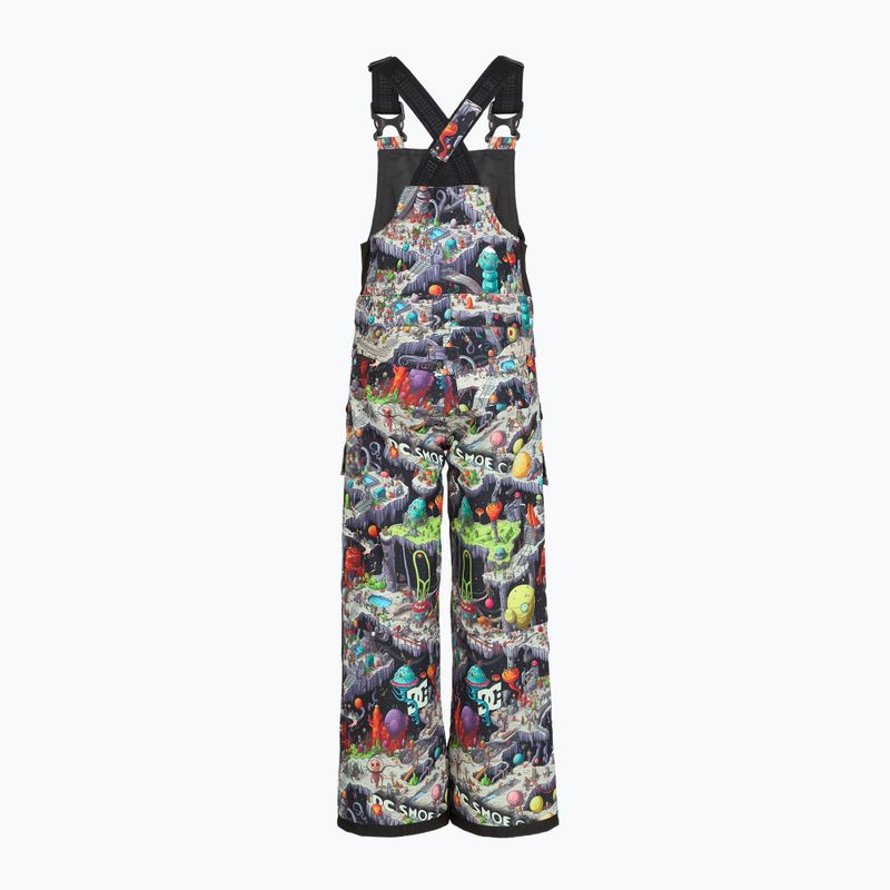 Salopette da snowboard per bambini DC Roadblock Youth Bib outer world black 4