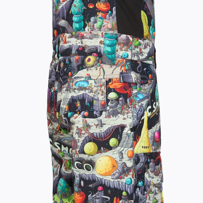 Salopette da snowboard per bambini DC Roadblock Youth Bib outer world black 6