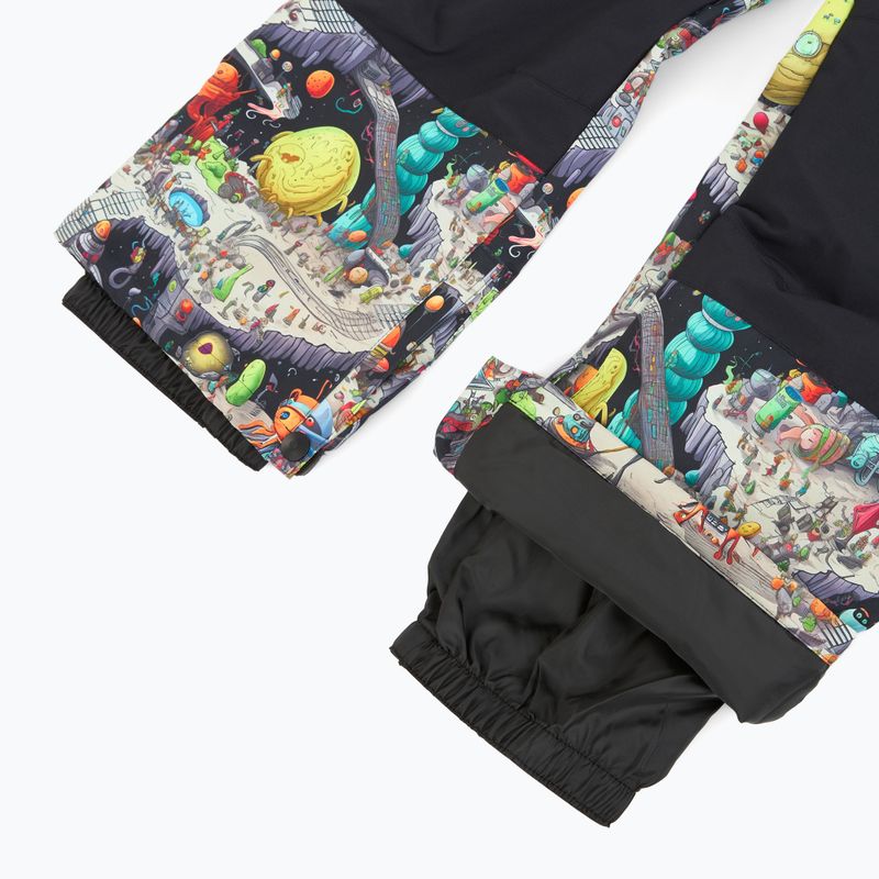 Salopette da snowboard per bambini DC Roadblock Youth Bib outer world black 7