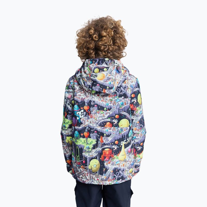 Giacca da snowboard per bambini DC Basis Print Youth outer world black 2
