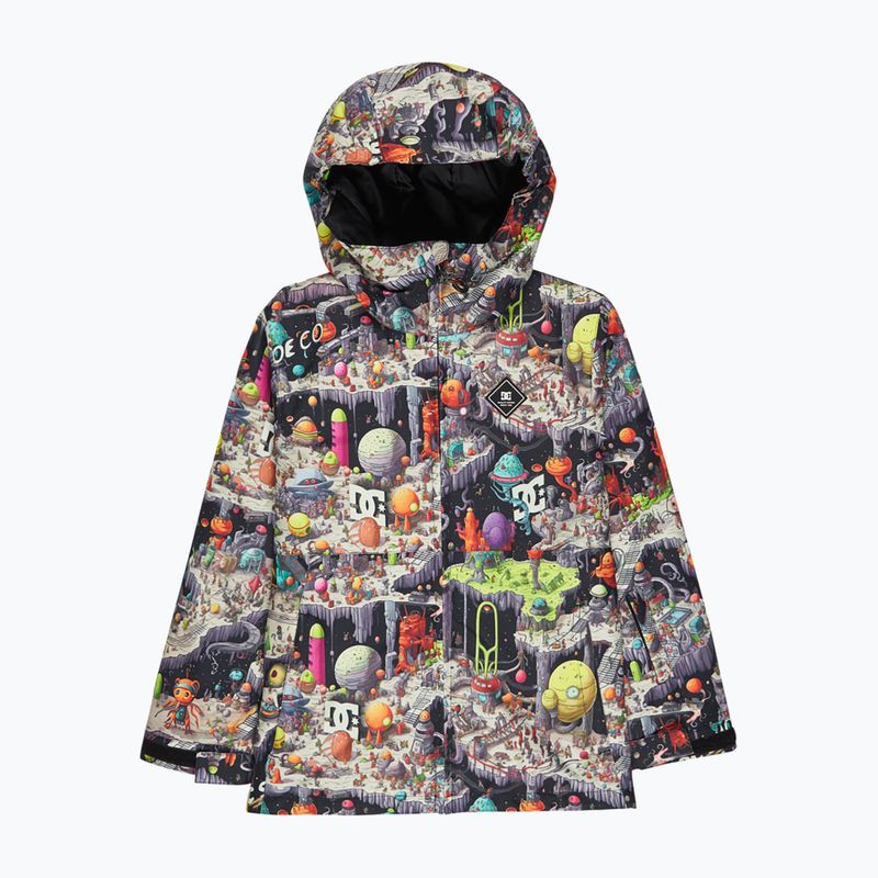 Giacca da snowboard per bambini DC Basis Print Youth outer world black 3