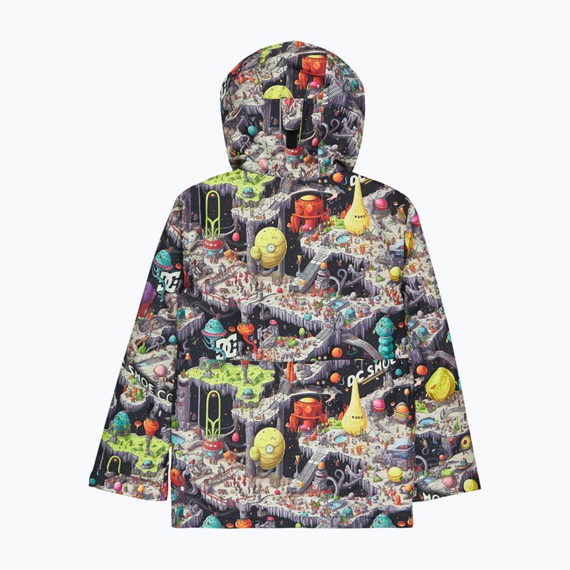 Giacca da snowboard per bambini DC Basis Print Youth outer world black 4
