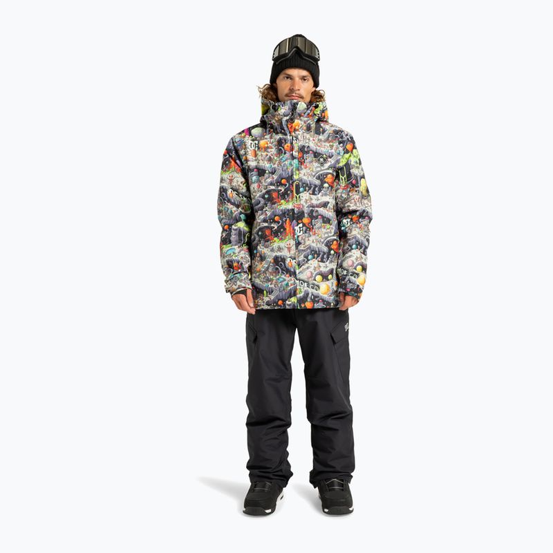 Giacca da snowboard uomo DC Basis Print outer world black 2